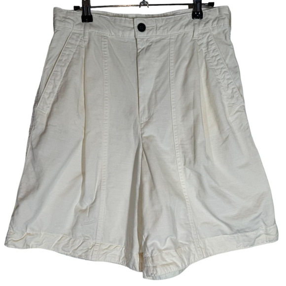 Everlane Tourist Short Cream Ecru High Rise Organic Cotton Linen 6 - Picture 4 of 8